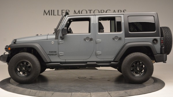 Used 2014 Jeep Wrangler Unlimited Sport for sale Sold at Rolls-Royce Motor Cars Greenwich in Greenwich CT 06830 3