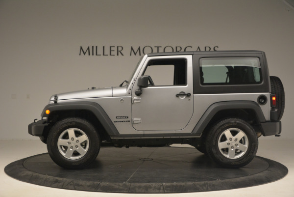 Used 2015 Jeep Wrangler Sport for sale Sold at Rolls-Royce Motor Cars Greenwich in Greenwich CT 06830 3
