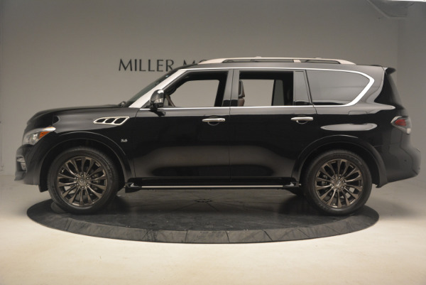 Used 2015 INFINITI QX80 Limited 4WD for sale Sold at Rolls-Royce Motor Cars Greenwich in Greenwich CT 06830 3