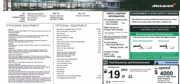 Used 2016 McLaren 570S for sale Sold at Rolls-Royce Motor Cars Greenwich in Greenwich CT 06830 20