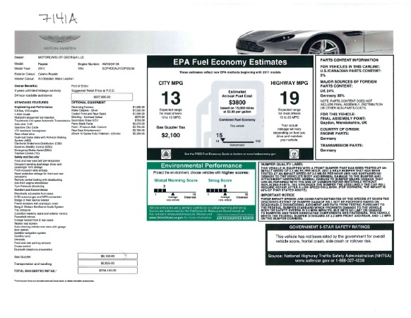 Used 2012 Aston Martin Rapide for sale Sold at Rolls-Royce Motor Cars Greenwich in Greenwich CT 06830 23