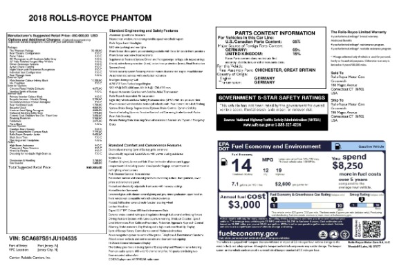 Used 2018 Rolls-Royce Phantom for sale Sold at Rolls-Royce Motor Cars Greenwich in Greenwich CT 06830 23