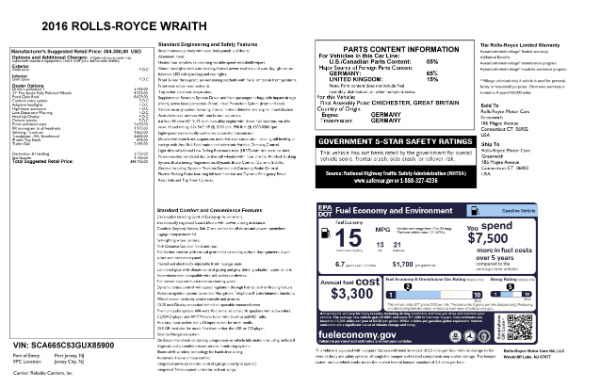 Used 2016 Rolls-Royce Wraith for sale Sold at Rolls-Royce Motor Cars Greenwich in Greenwich CT 06830 28