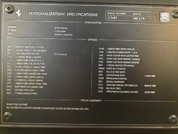 Used 2016 Ferrari 488 GTB for sale Sold at Rolls-Royce Motor Cars Greenwich in Greenwich CT 06830 21