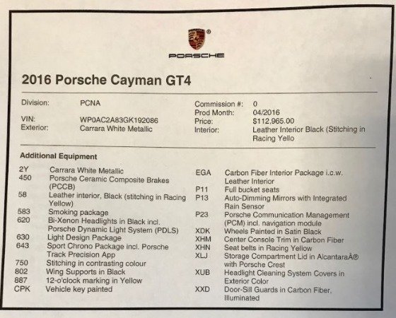 Used 2016 Porsche Cayman GT4 for sale Sold at Rolls-Royce Motor Cars Greenwich in Greenwich CT 06830 23