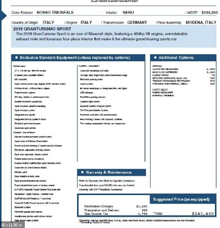New 2018 Maserati GranTurismo Sport for sale Sold at Rolls-Royce Motor Cars Greenwich in Greenwich CT 06830 2
