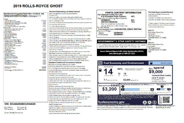 Used 2019 Rolls-Royce Ghost for sale $234,900 at Rolls-Royce Motor Cars Greenwich in Greenwich CT 06830 28