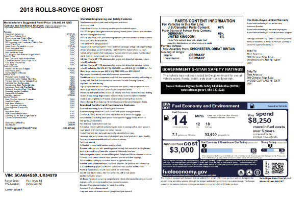 New 2018 Rolls-Royce Ghost for sale Sold at Rolls-Royce Motor Cars Greenwich in Greenwich CT 06830 7