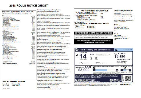 New 2018 Rolls-Royce Ghost for sale Sold at Rolls-Royce Motor Cars Greenwich in Greenwich CT 06830 7