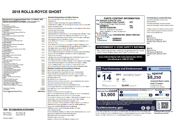 New 2018 Rolls-Royce Ghost for sale Sold at Rolls-Royce Motor Cars Greenwich in Greenwich CT 06830 7