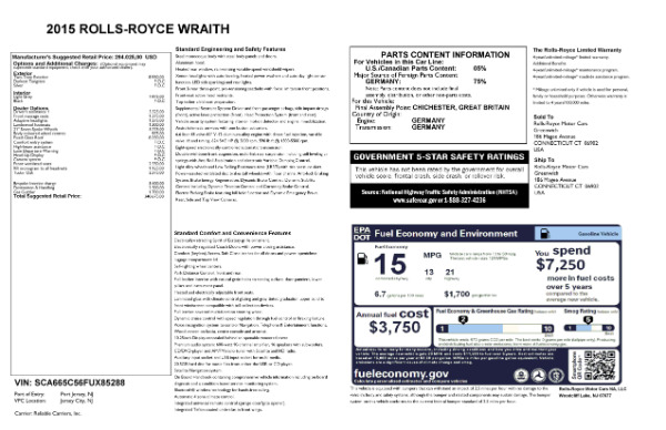 Used 2015 Rolls-Royce Wraith for sale Sold at Rolls-Royce Motor Cars Greenwich in Greenwich CT 06830 25