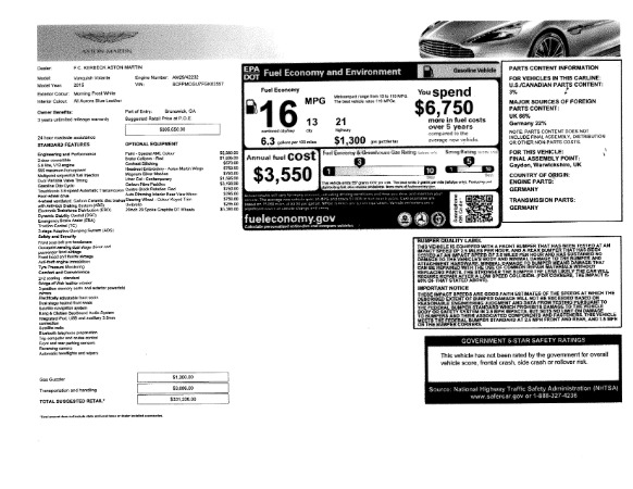 Used 2015 Aston Martin Vanquish Convertible for sale Sold at Rolls-Royce Motor Cars Greenwich in Greenwich CT 06830 27