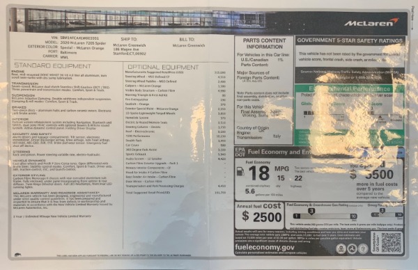 New 2020 McLaren 720S Spider for sale Sold at Rolls-Royce Motor Cars Greenwich in Greenwich CT 06830 28