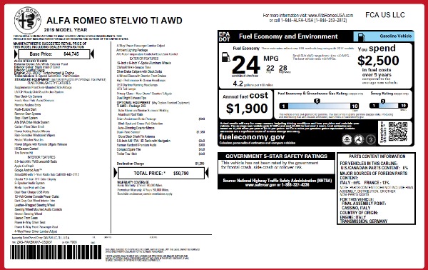 Used 2019 Alfa Romeo Stelvio Ti Q4 for sale $36,900 at Rolls-Royce Motor Cars Greenwich in Greenwich CT 06830 28