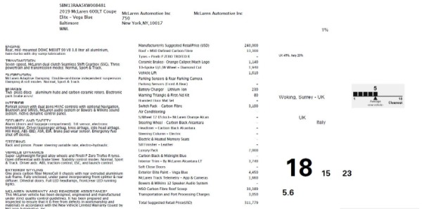 New 2019 McLaren 600LT Coupe for sale Sold at Rolls-Royce Motor Cars Greenwich in Greenwich CT 06830 28