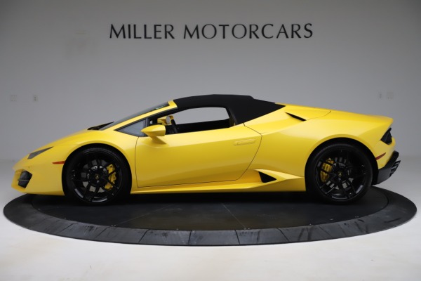 Used 2018 Lamborghini Huracan LP 580-2 Spyder for sale Sold at Rolls-Royce Motor Cars Greenwich in Greenwich CT 06830 13
