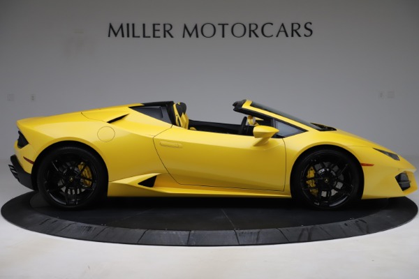 Used 2018 Lamborghini Huracan LP 580-2 Spyder for sale Sold at Rolls-Royce Motor Cars Greenwich in Greenwich CT 06830 9