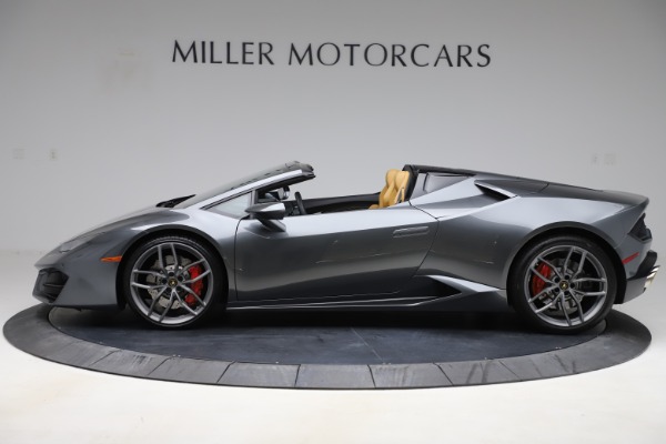 Used 2018 Lamborghini Huracan LP 580-2 Spyder for sale Sold at Rolls-Royce Motor Cars Greenwich in Greenwich CT 06830 3