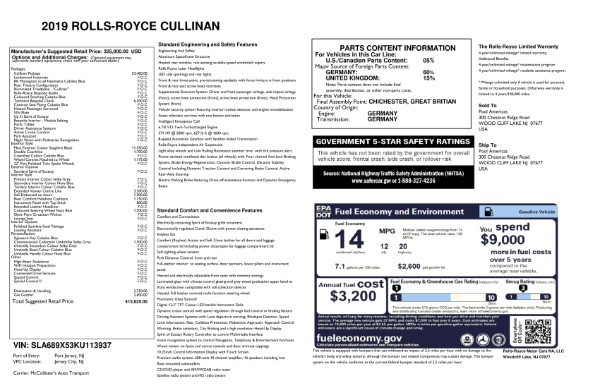 Used 2019 Rolls-Royce Cullinan for sale $279,900 at Rolls-Royce Motor Cars Greenwich in Greenwich CT 06830 27