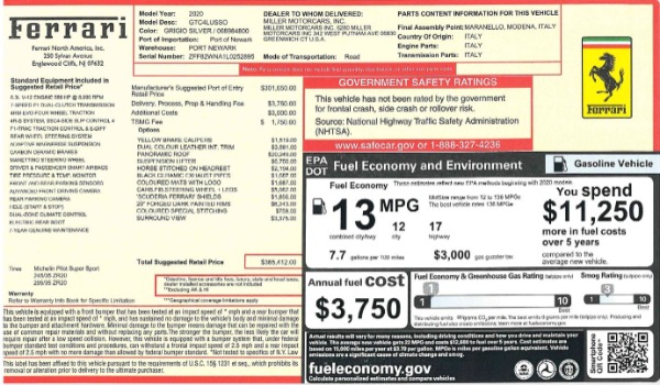 Used 2020 Ferrari GTC4Lusso for sale Sold at Rolls-Royce Motor Cars Greenwich in Greenwich CT 06830 23