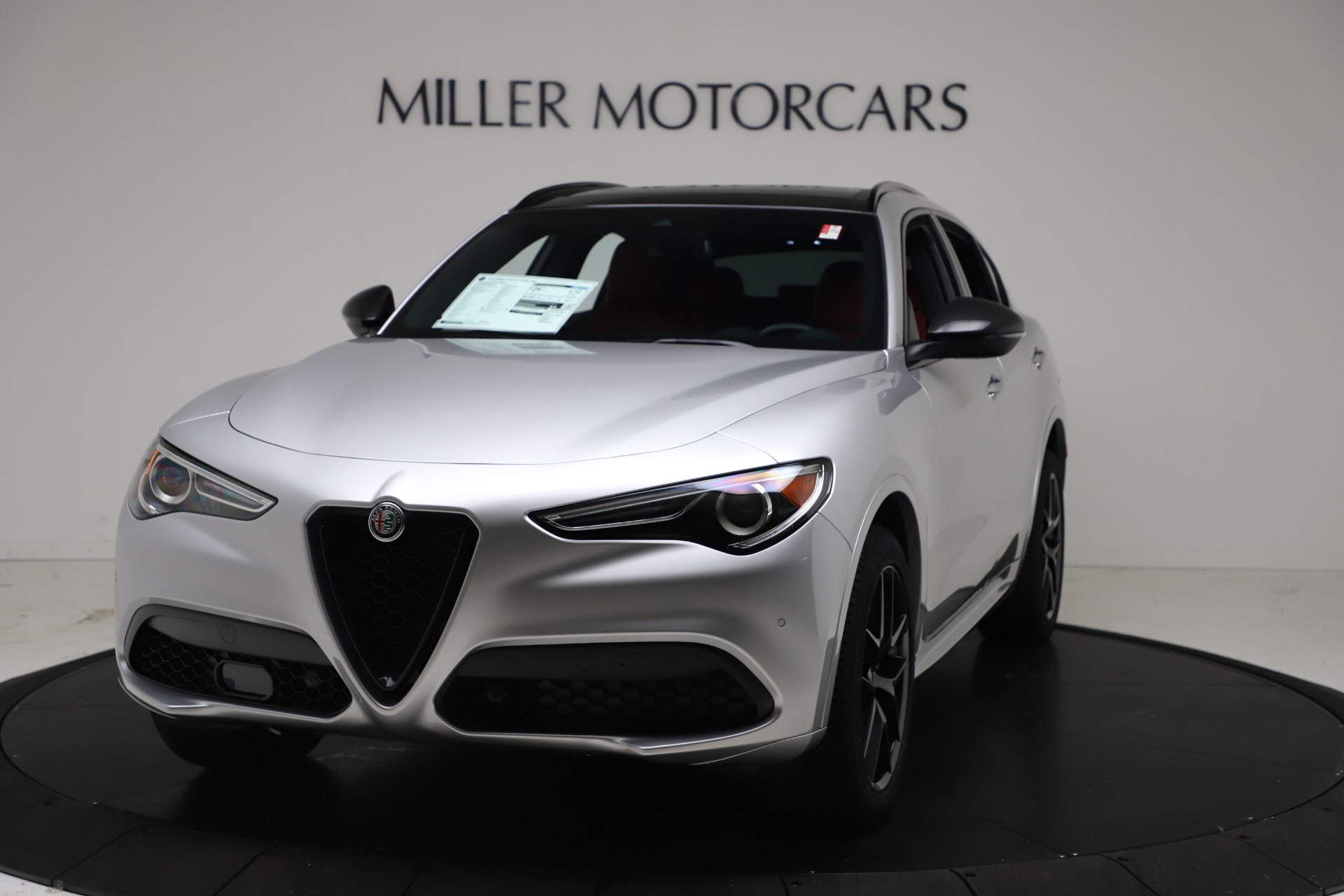 New 2021 Alfa Romeo Stelvio Ti Sport Q4 for sale Sold at Rolls-Royce Motor Cars Greenwich in Greenwich CT 06830 1