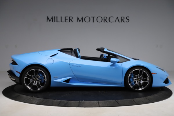 Used 2016 Lamborghini Huracan LP 610-4 Spyder for sale Sold at Rolls-Royce Motor Cars Greenwich in Greenwich CT 06830 9