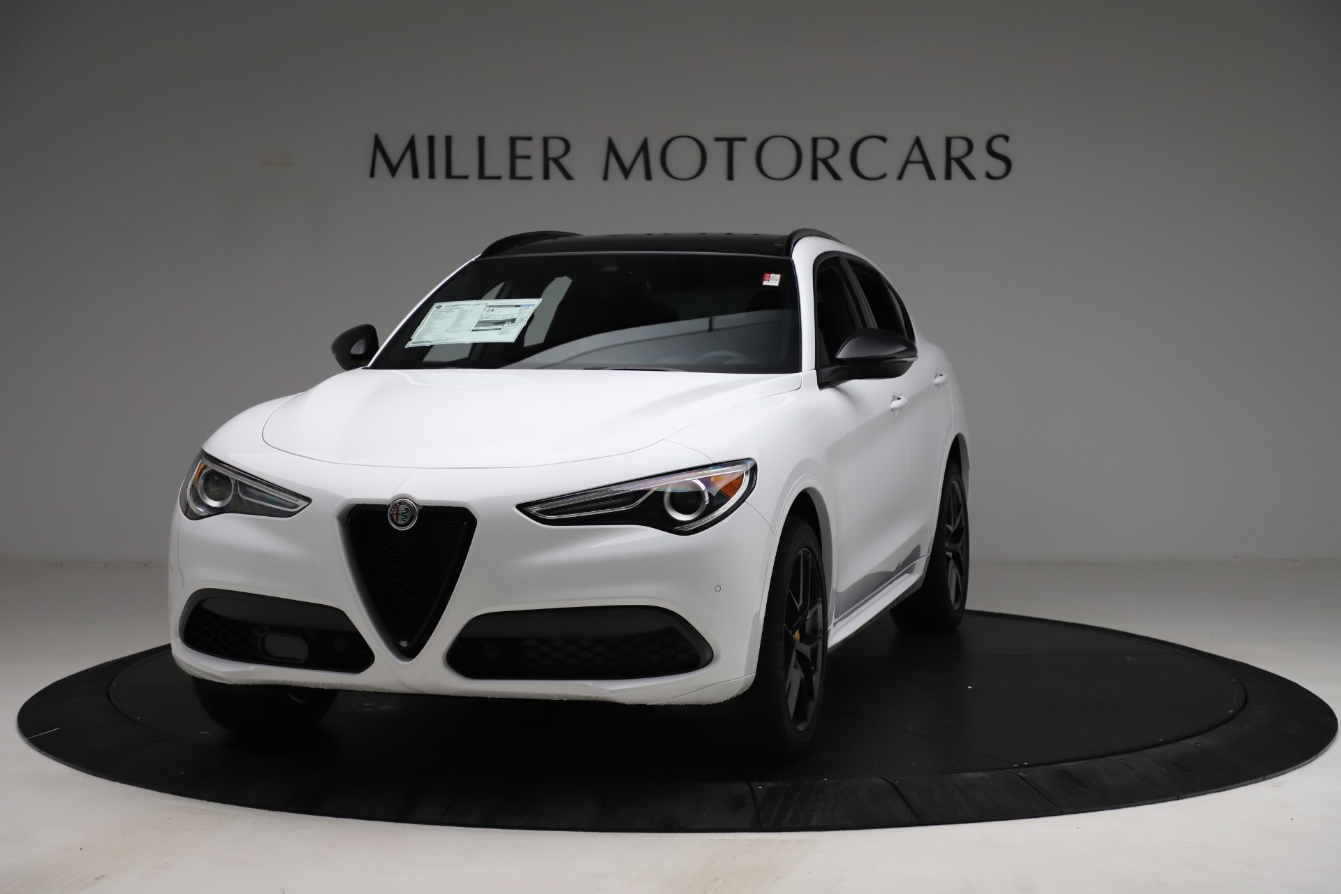 New 2021 Alfa Romeo Stelvio Ti Sport Q4 for sale Sold at Rolls-Royce Motor Cars Greenwich in Greenwich CT 06830 1