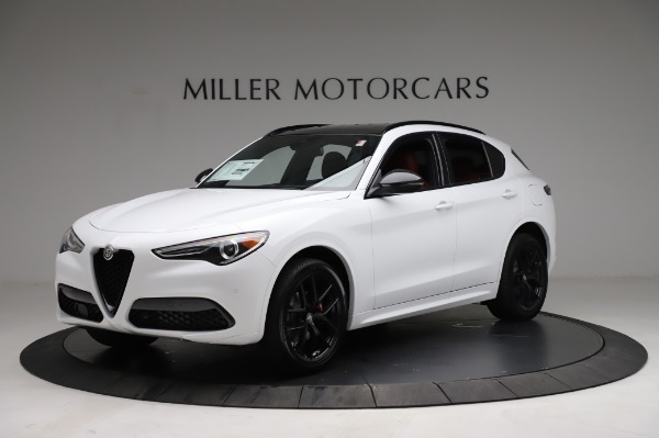 New 2021 Alfa Romeo Stelvio Ti Sport Q4 for sale Sold at Rolls-Royce Motor Cars Greenwich in Greenwich CT 06830 2