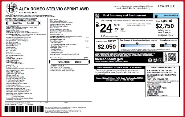 New 2021 Alfa Romeo Stelvio Q4 for sale Sold at Rolls-Royce Motor Cars Greenwich in Greenwich CT 06830 2