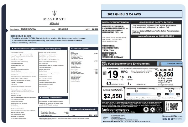 Used 2021 Maserati Ghibli S Q4 for sale Sold at Rolls-Royce Motor Cars Greenwich in Greenwich CT 06830 25