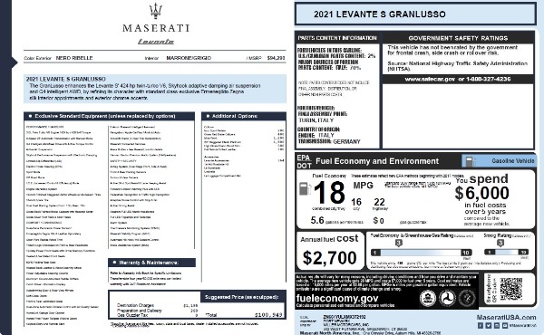 New 2021 Maserati Levante S Q4 GranLusso for sale Sold at Rolls-Royce Motor Cars Greenwich in Greenwich CT 06830 26