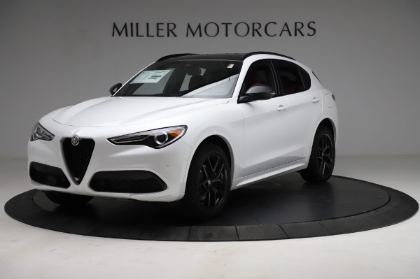 New 2021 Alfa Romeo Stelvio Ti Sport Q4 for sale Sold at Rolls-Royce Motor Cars Greenwich in Greenwich CT 06830 2