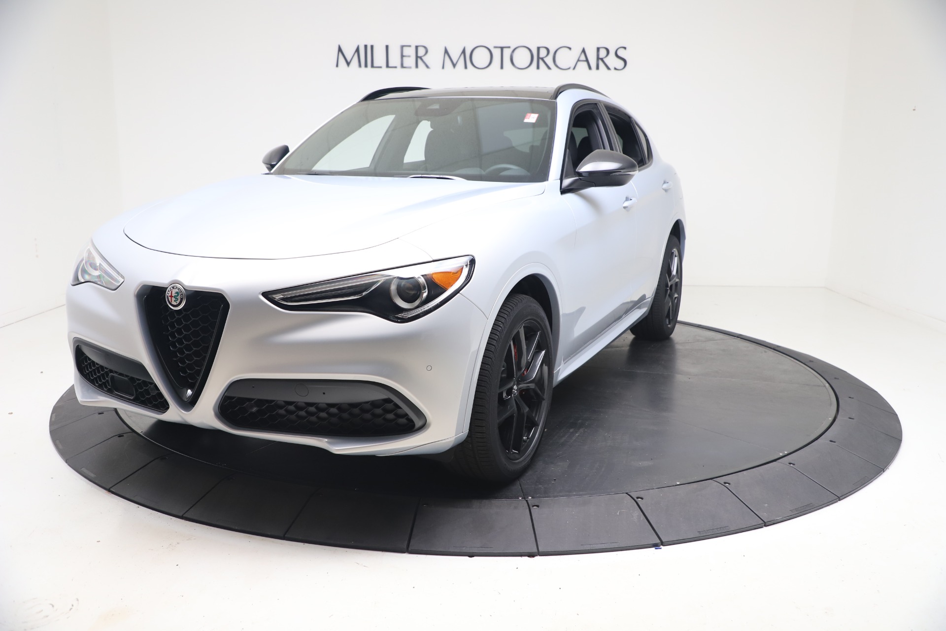 New 2021 Alfa Romeo Stelvio Ti Sport Q4 for sale Sold at Rolls-Royce Motor Cars Greenwich in Greenwich CT 06830 1