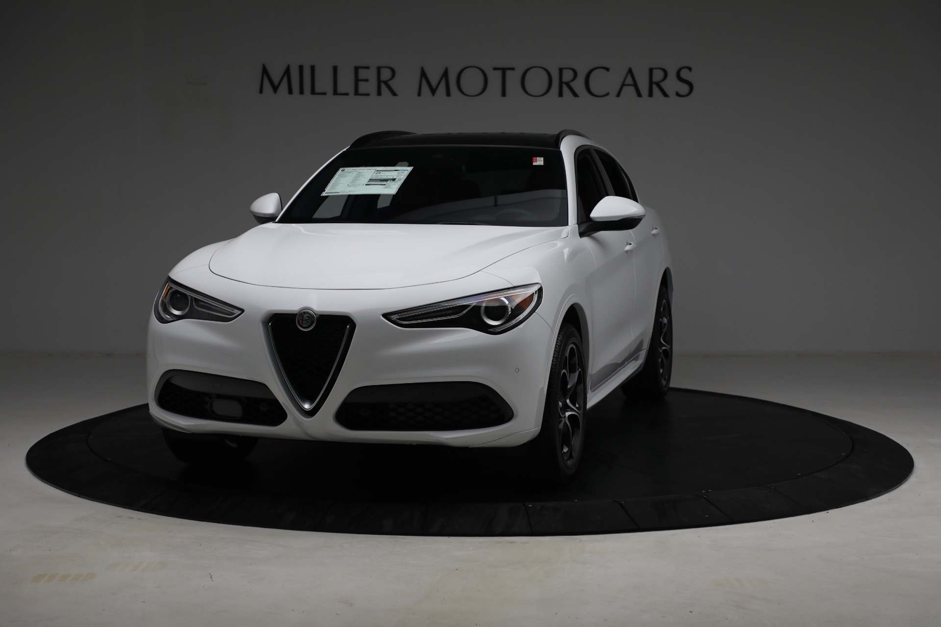 New 2021 Alfa Romeo Stelvio Ti Sport Q4 for sale Sold at Rolls-Royce Motor Cars Greenwich in Greenwich CT 06830 1