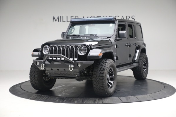 Used 2020 Jeep Wrangler Unlimited Sahara for sale Sold at Rolls-Royce Motor Cars Greenwich in Greenwich CT 06830 1