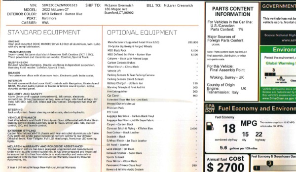 New 2022 McLaren GT Luxe for sale Sold at Rolls-Royce Motor Cars Greenwich in Greenwich CT 06830 23
