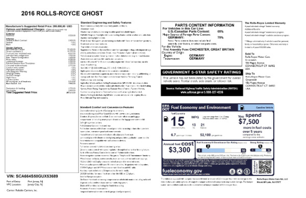 Used 2016 Rolls-Royce Ghost for sale Sold at Rolls-Royce Motor Cars Greenwich in Greenwich CT 06830 28