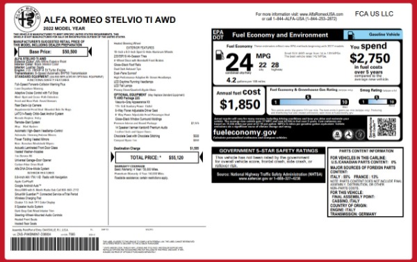 New 2022 Alfa Romeo Stelvio Ti for sale Sold at Rolls-Royce Motor Cars Greenwich in Greenwich CT 06830 28