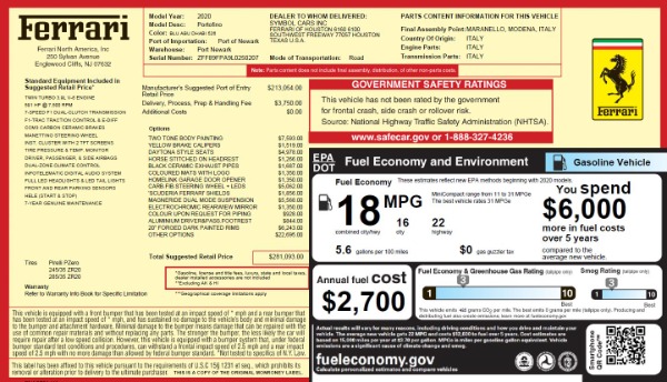 Used 2020 Ferrari Portofino for sale Sold at Rolls-Royce Motor Cars Greenwich in Greenwich CT 06830 25
