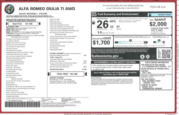 New 2022 Alfa Romeo Giulia Ti for sale Sold at Rolls-Royce Motor Cars Greenwich in Greenwich CT 06830 2