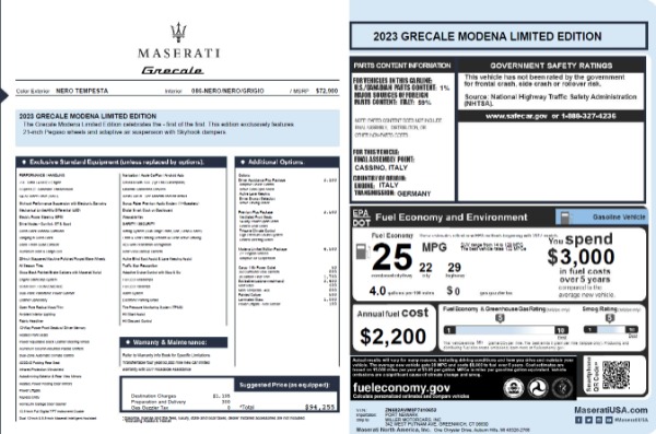 New 2023 Maserati Grecale Modena for sale $78,900 at Rolls-Royce Motor Cars Greenwich in Greenwich CT 06830 19