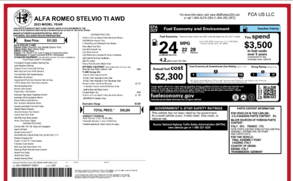 New 2023 Alfa Romeo Stelvio Ti for sale Sold at Rolls-Royce Motor Cars Greenwich in Greenwich CT 06830 23