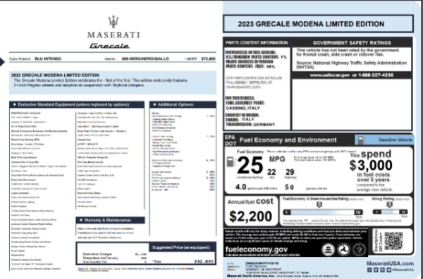 New 2023 Maserati Grecale Modena for sale $92,895 at Rolls-Royce Motor Cars Greenwich in Greenwich CT 06830 24