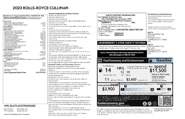 New 2023 Rolls-Royce Cullinan for sale $427,075 at Rolls-Royce Motor Cars Greenwich in Greenwich CT 06830 26