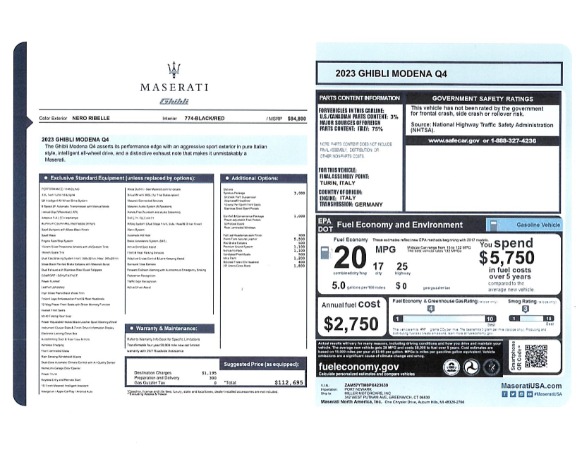 Used 2023 Maserati Ghibli Modena Q4 for sale $58,900 at Rolls-Royce Motor Cars Greenwich in Greenwich CT 06830 25