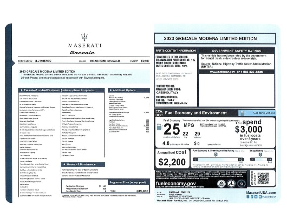New 2023 Maserati Grecale Modena for sale $76,900 at Rolls-Royce Motor Cars Greenwich in Greenwich CT 06830 21