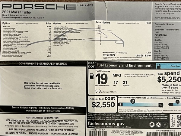 Used 2021 Porsche Macan Turbo for sale $84,900 at Rolls-Royce Motor Cars Greenwich in Greenwich CT 06830 25
