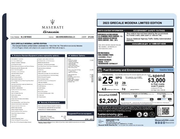 New 2023 Maserati Grecale Modena for sale Sold at Rolls-Royce Motor Cars Greenwich in Greenwich CT 06830 24