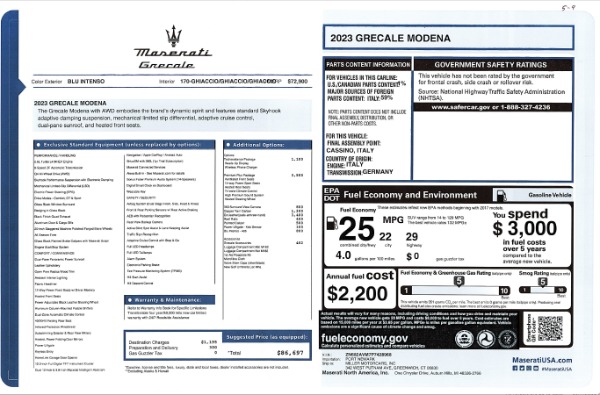 New 2023 Maserati Grecale Modena for sale Sold at Rolls-Royce Motor Cars Greenwich in Greenwich CT 06830 24