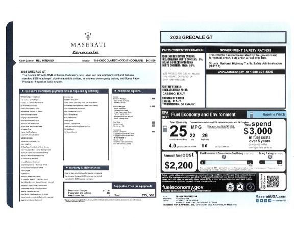 New 2023 Maserati Grecale GT for sale $73,597 at Rolls-Royce Motor Cars Greenwich in Greenwich CT 06830 21
